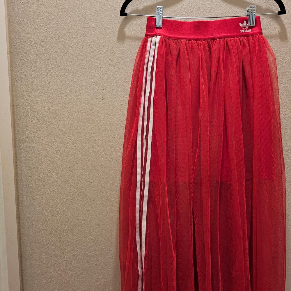 Adidas Originals Red Tulle Skirt Size XS - Picture 3 of 9